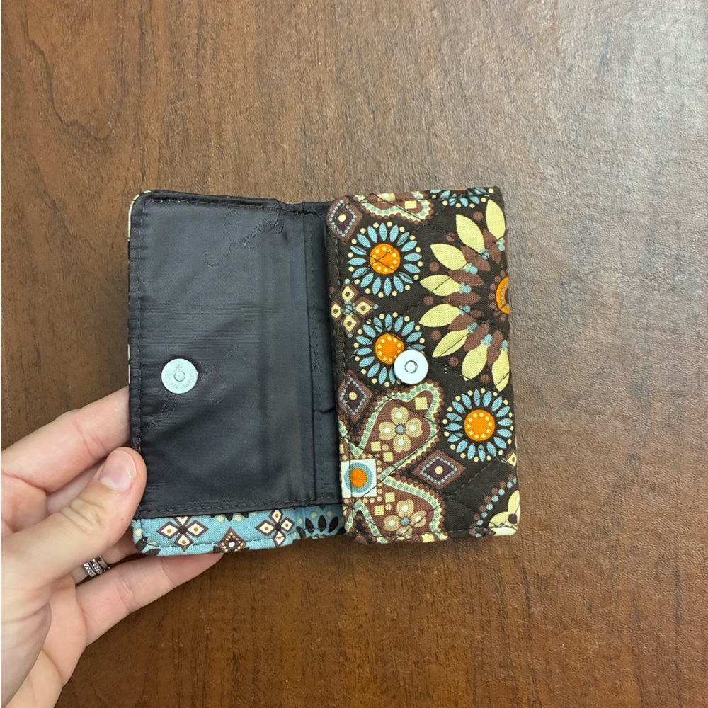 Vera Bradley Kisslock Floral Brown Retired Canyon Patterned Women's Coin Wallet - Picture 8 of 10